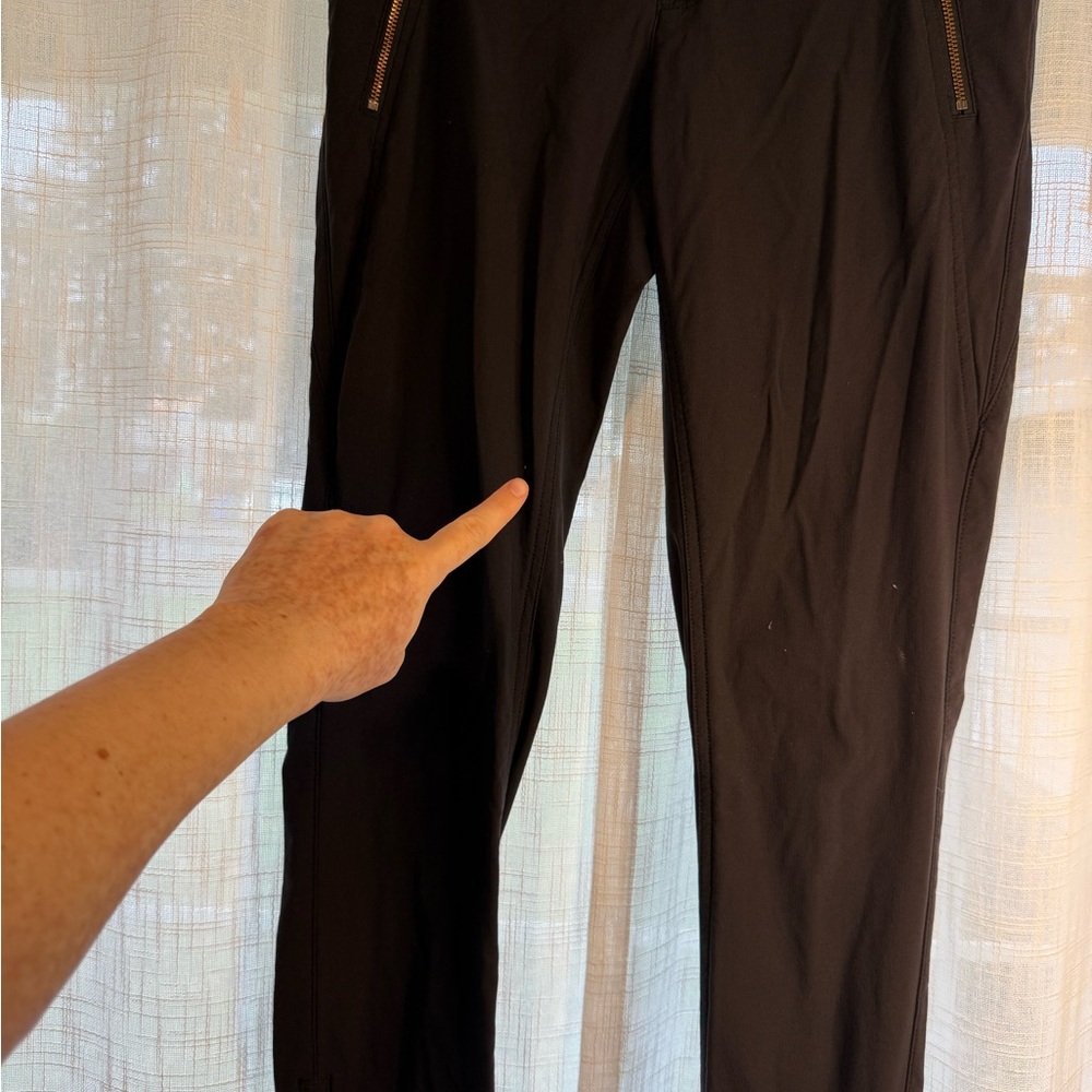 Athleta Black Activewear Pants size 2 Brooklyn Lined Jogger Zipper - Picture 4 of 16